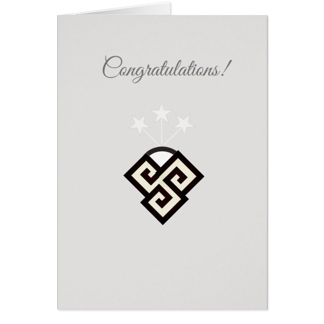 Elegant Congratulations Card (Front)
