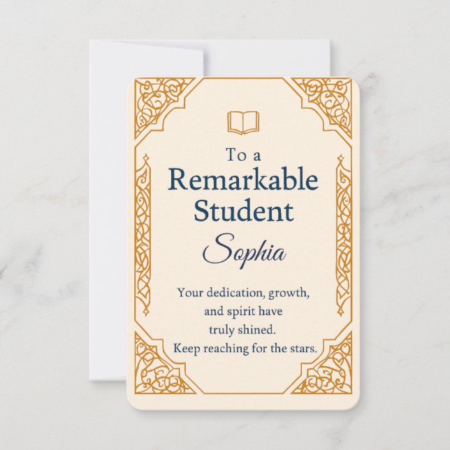 Elegant Congratulations Card for a Remarkable Stud (Front)