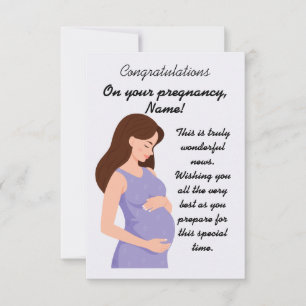 Elegant Congratulations for pregnancy Card