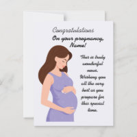 Elegant Congratulations pregnancy Card