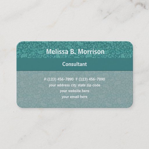 Customizable Elegant Consultant Business Cards