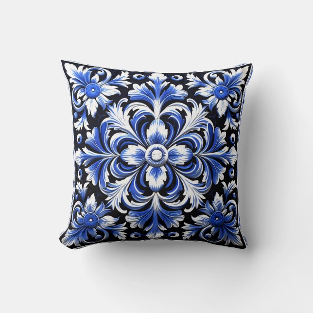 Elegant Contemporary Modern Ornate Classic  Throw Pillow (Front)