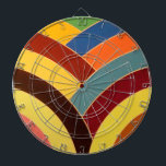 elegant contemporary stylish chevron dartboard<br><div class="desc">modern sophisticated chic multi-color chevron design</div>