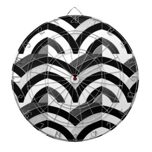 elegant contemporary stylish chevron dartboard