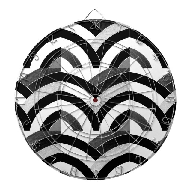 elegant contemporary stylish chevron dartboard (Front)
