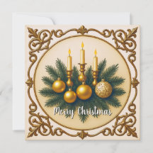 Elegant Contemporary Trendy Greenery Christmas
