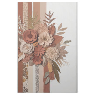 Elegant Contrast: Earthy Boho Art