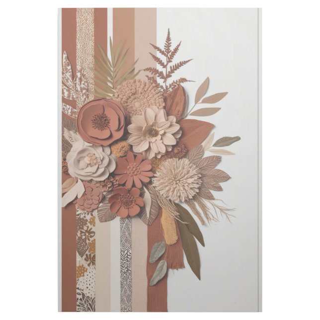 Elegant Contrast: Earthy Boho Art (Front)