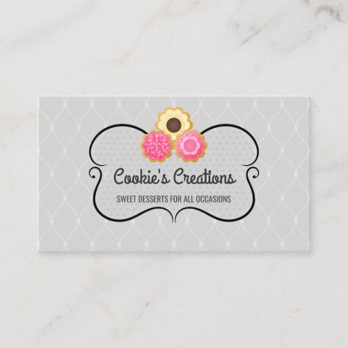 Elegant Cookie Bakery Business Card