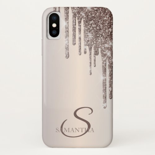 Elegant Cool Glitter Drips Case_Mate iPhone Case