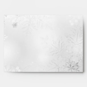 Elegant Cool Snowflakes Holiday Envelope
