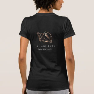 Elegant Copper Conch Shell Business Logo T-Shirt