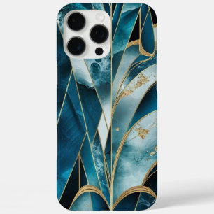 Elegant Copper Feminine Opulent Teal Gold iPhone 16 Pro Max Case