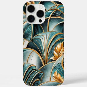Elegant Copper Feminine Opulent Teal Gold iPhone 16 Pro Max Case