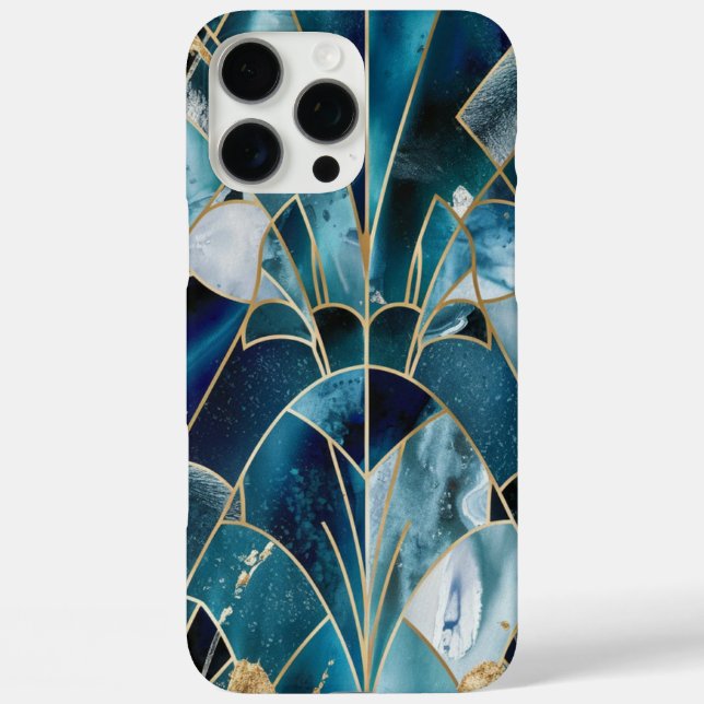 Elegant Copper | Feminine Opulent Teal Gold Case-Mate iPhone Case (Back)