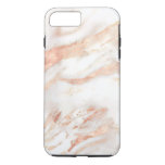 Elegant Copper | Girly Rose Gold Marble Iphone 8 Plus/7 Plus Case at Zazzle