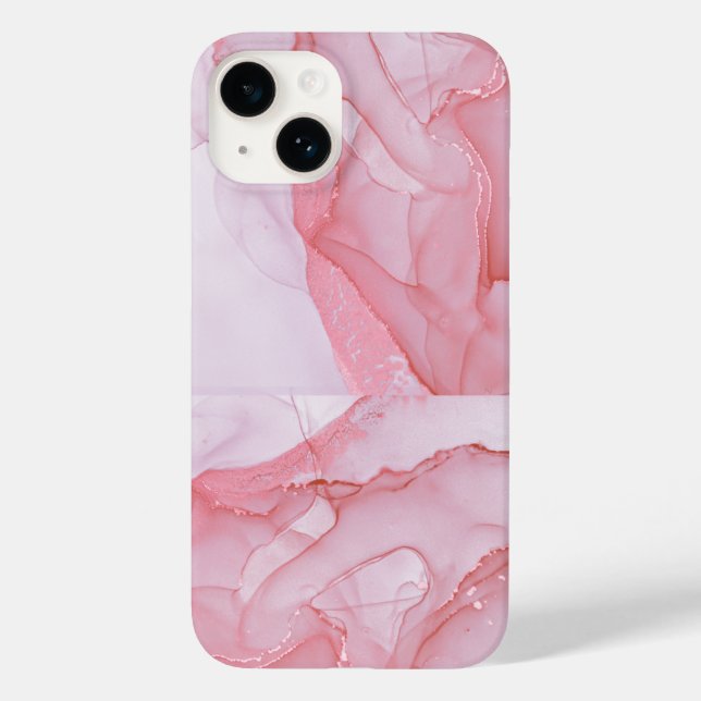 Elegant Copper | Girly Rose Gold Marble  Case-Mate iPhone Case (Back)