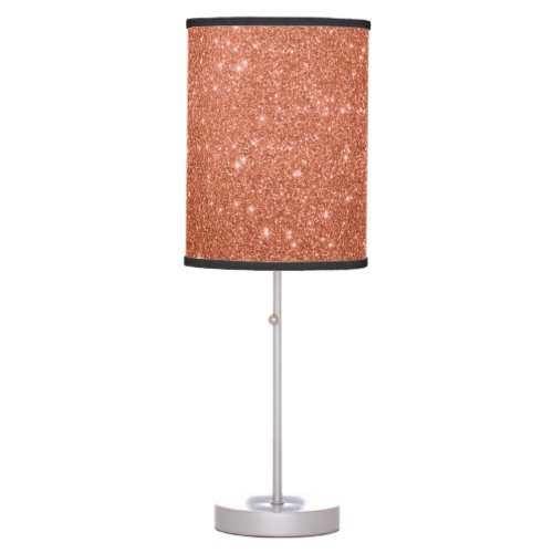 Elegant copper glitter lamp shade