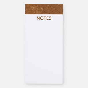 Elegant Copper Notes Magnetic Notepad