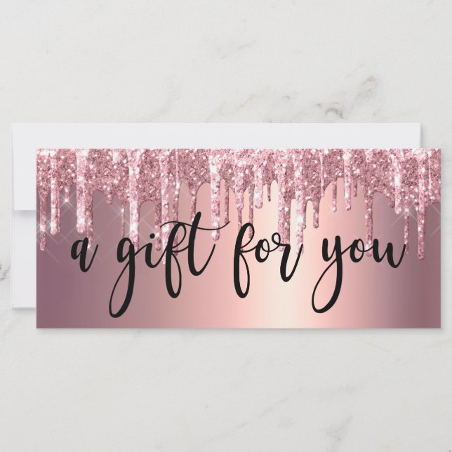 Elegant copper rose gold glitter drip hair stylist (Front)