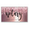 Elegant copper rose gold glitter drips notary 