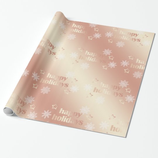 rose gold christmas wrapping paper