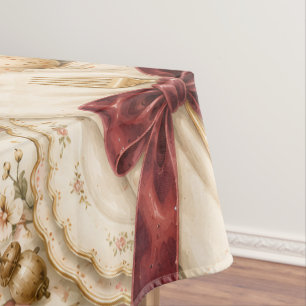 Elegant Coquette Friendsgiving Dinner Tablecloth