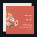Elegant Coral and Pink Floral Wedding Invitation<br><div class="desc">Elegant Coral and Pink Floral Wedding Invitation. Scroll down and click on this collection to find matching items.</div>