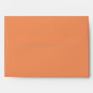 Elegant coral fall/autumn wedding envelope