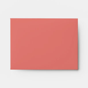 Elegant Coral Linen RSVP Envelopes