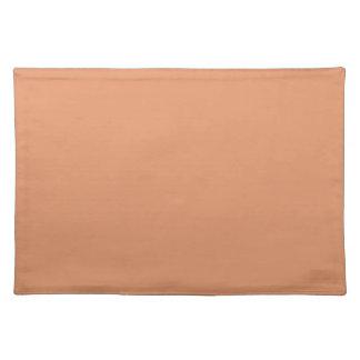 Elegant Coral Splash Design - #E3966B Cloth Placemat