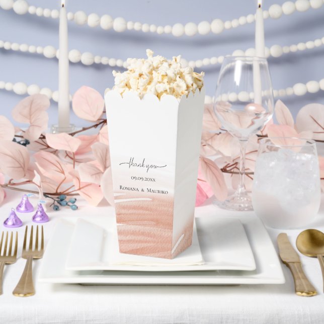 Elegant Coral Terracotta Wedding Favor Boxes (Wedding)