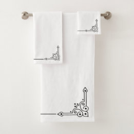 Elegant Corners Bath Towel Set
