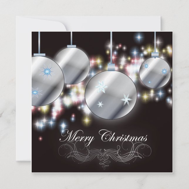 Elegant Corporate Christmas Party Invitation (Front)