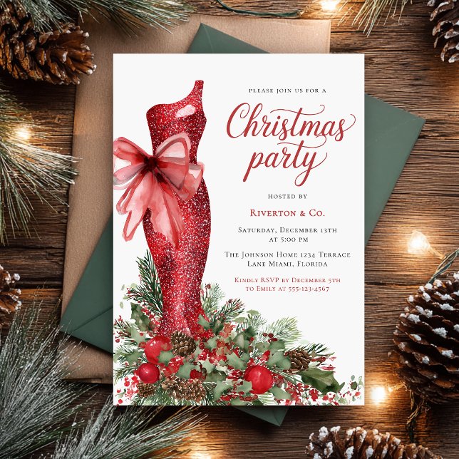 Elegant Corporate Christmas Party Invitation (Creator Uploaded)