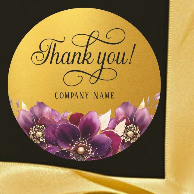 Elegant Corporate Favor Gold Sticker (Creator Uploaded)