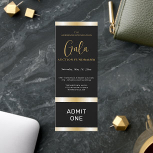 Elegant Corporate Gala Fundraiser Admission Ticket