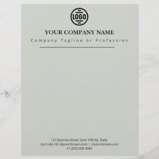 Elegant Corporate Gray Professional Company Logo Letterhead