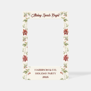 Elegant Corporate Holiday Party Selfie Frame