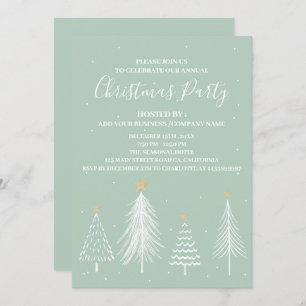 Elegant Corporate Office Christmas Party Invitation
