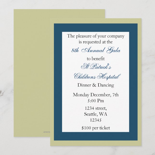 Elegant Corporate party Invitation (Front/Back)