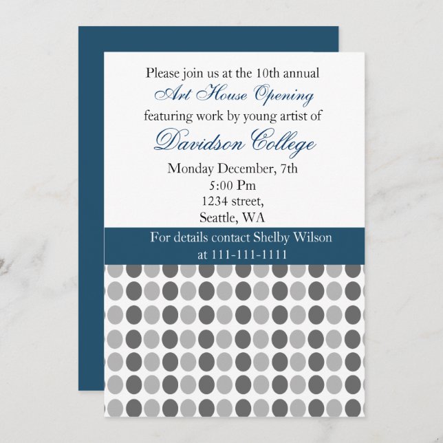 Elegant Corporate party Invitation (Front/Back)