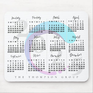 Elegant Corporate Year 2025 Calendar Company Logo Mouse Pad