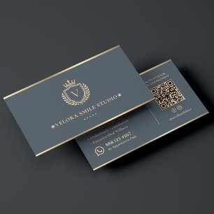 Elegant Cosmetic Dental Aesthetic Smile Clinic Business Card