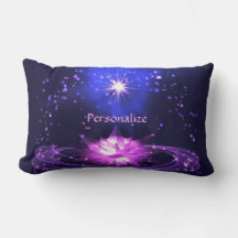 Elegant Cosmic Zen Purple Crystal Lotus Flower