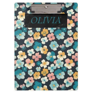 Elegant Cottagecore Floral Gifts Clipboard