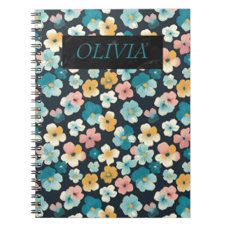 Elegant Cottagecore Floral Gifts Notebook