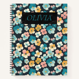 Elegant Cottagecore Floral Gifts Notebook