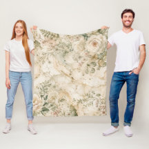 Elegant Cottagecore Marble Botanical Home Decor