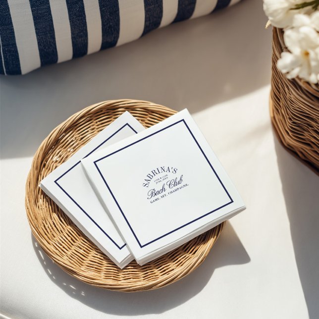 Elegant Country Club Bachelorette Paper Napkins (Elegant Country Club Bachelorette Paper Napkins)